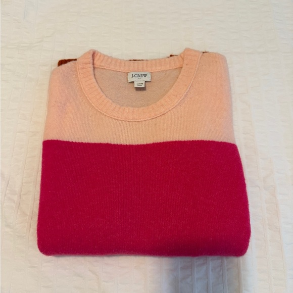 J.Crew Colorblock crewneck sweater in extra-soft yarn - Picture 2 of 7